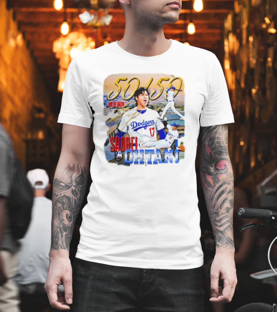 50 50 Club Shohei Ohtani Los Angeles Dodgers T-Shirt