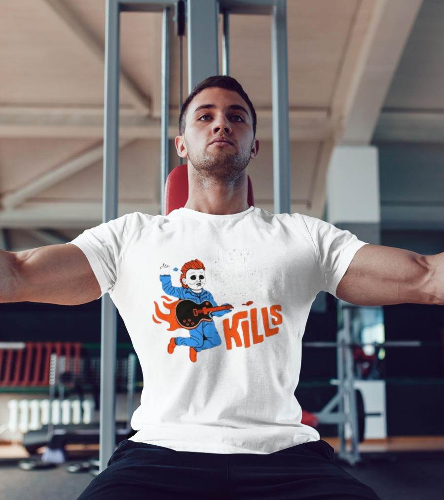 New Found Glory Kills Michael Myers Guitar Flame Character T-Shirt