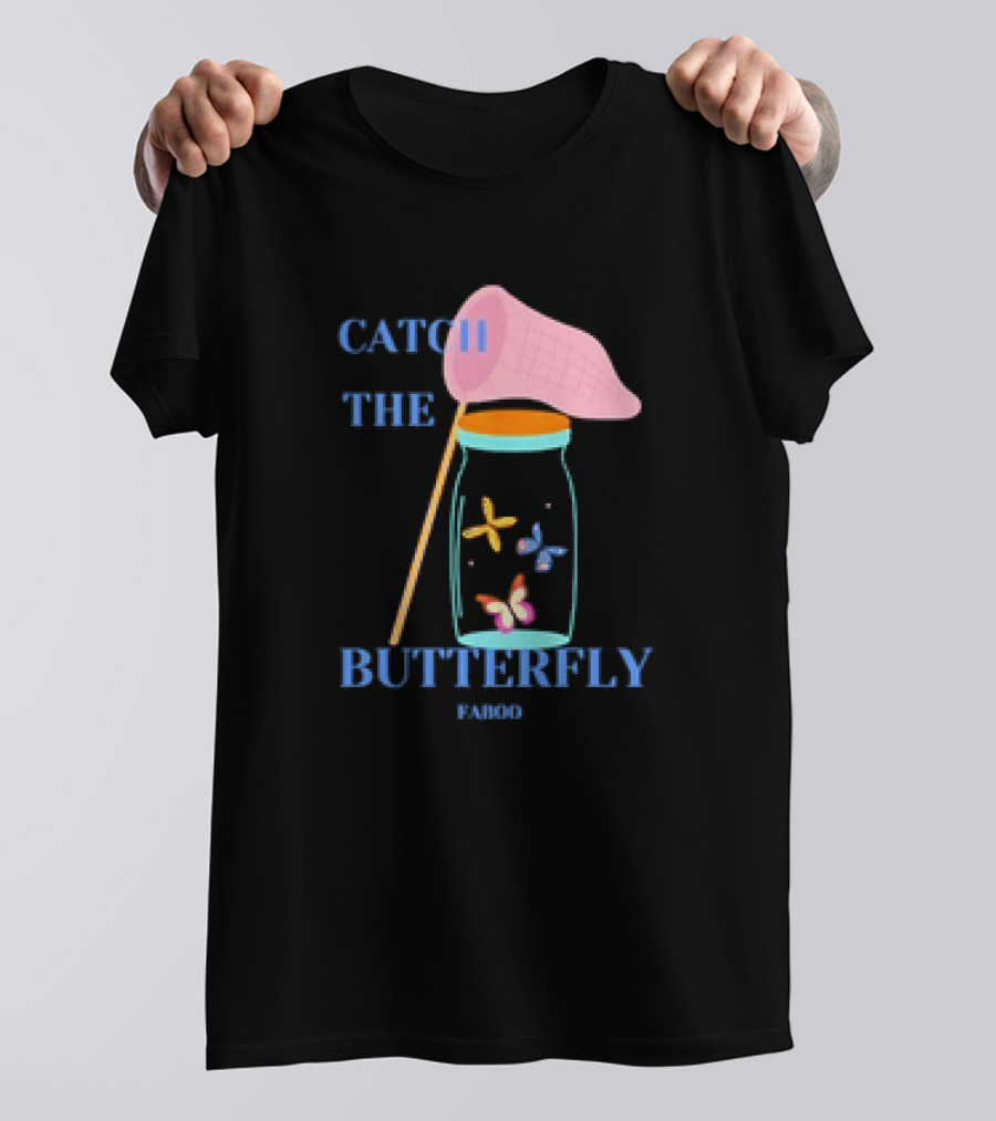 Catch The Butterfly Faboo Jar And Net T-Shirt