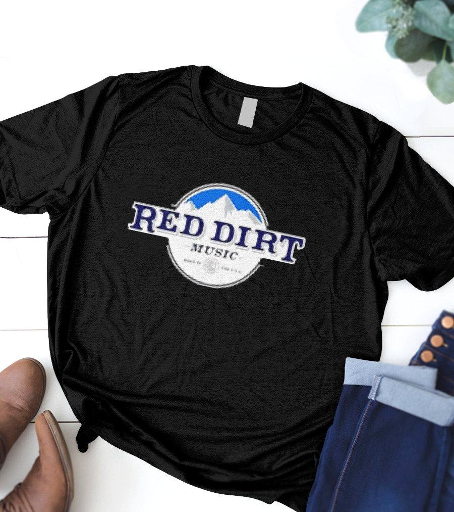 Red Dirt Music Born In The USA Mountain Country T-Shirt