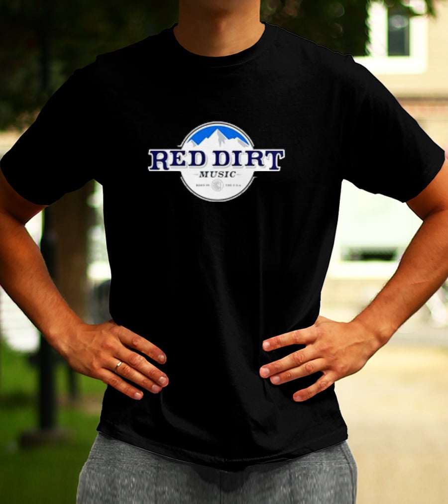 Red Dirt Music Born In The USA Mountain Country T-Shirt