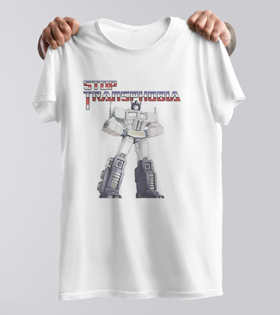 Stop Transphobia Optimus Prime T-Shirt