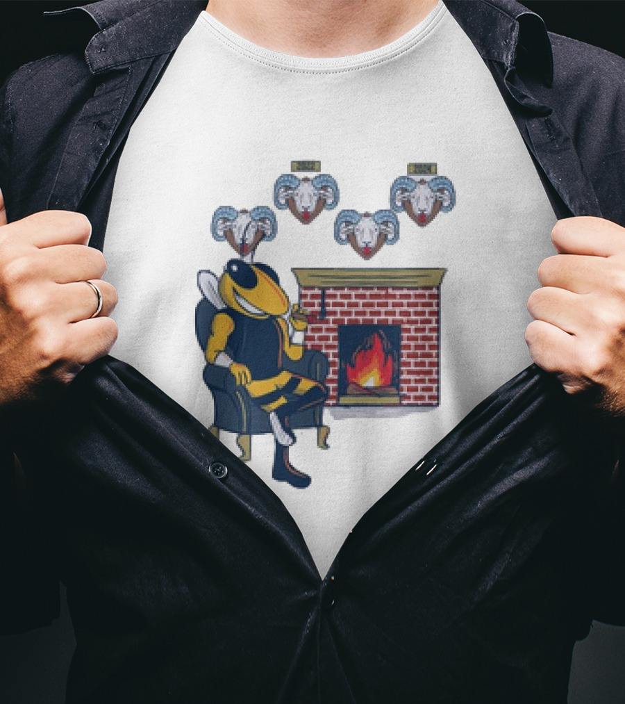 Mantel Georgia Tech Buzz Defeats UNC Tar Heels Four In-A-Row T-Shirt