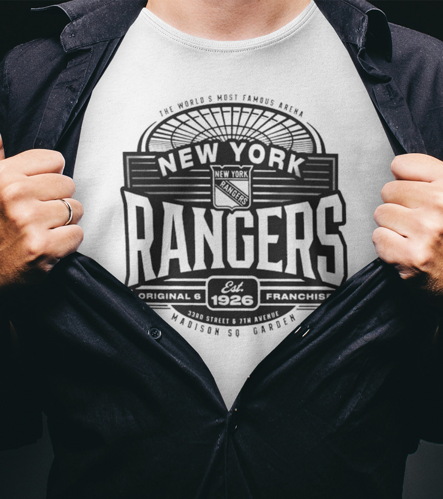 New York Rangers Madison Square Garden Est. 1926 Original Franchise T-Shirt