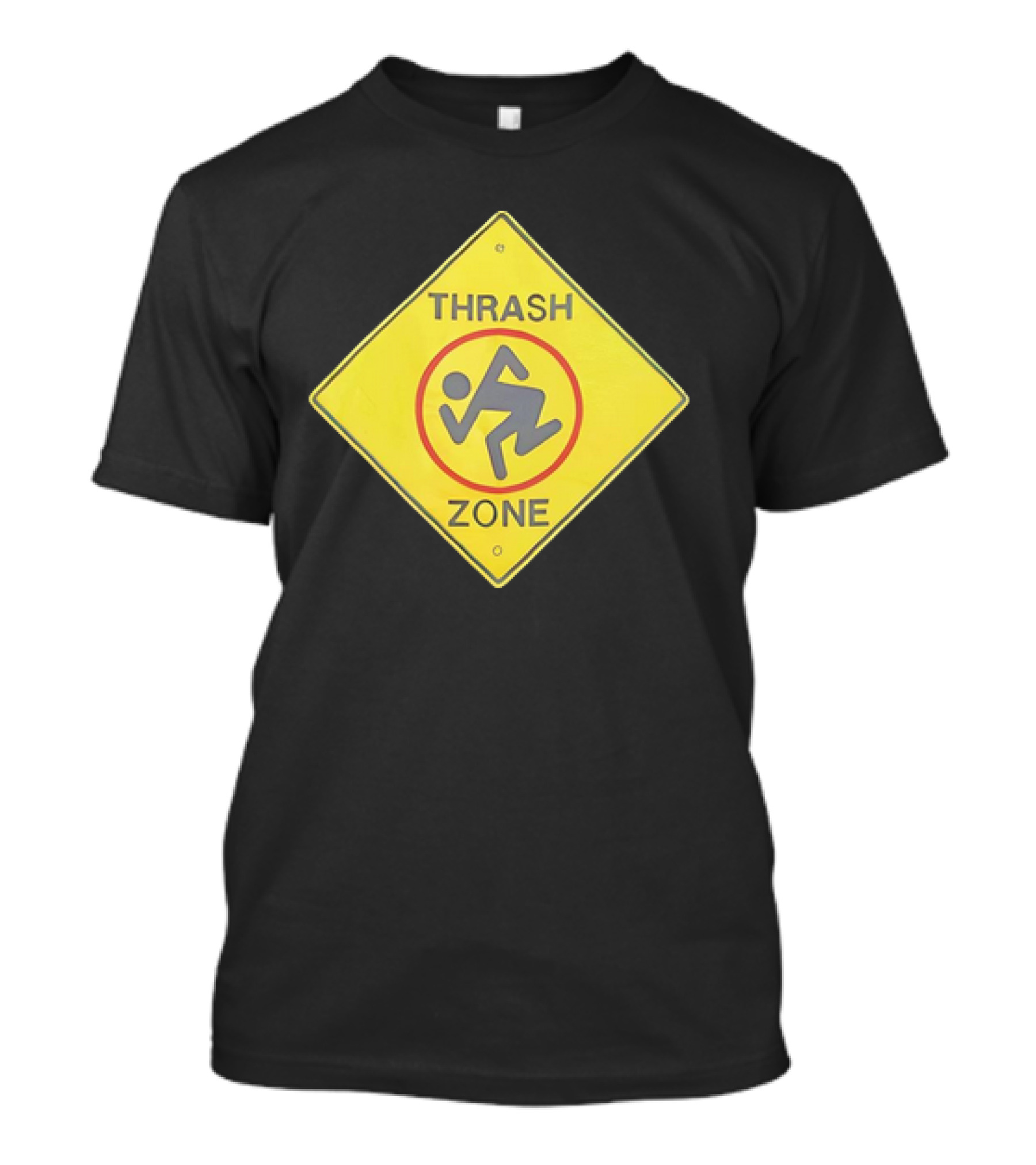 DRI Thrash Zone Symbol On Yellow Traffic Sign T-Shirt