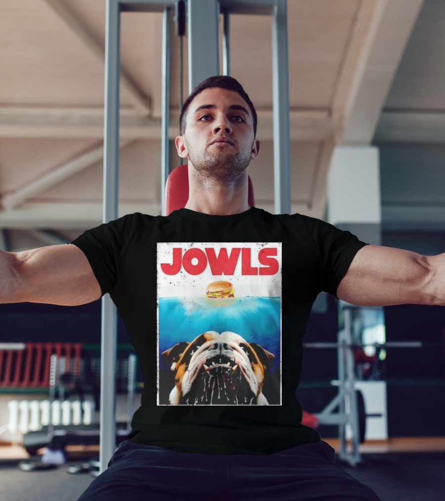 Jowls English Bulldog Burger Bully Dog Mom Dad T-Shirt