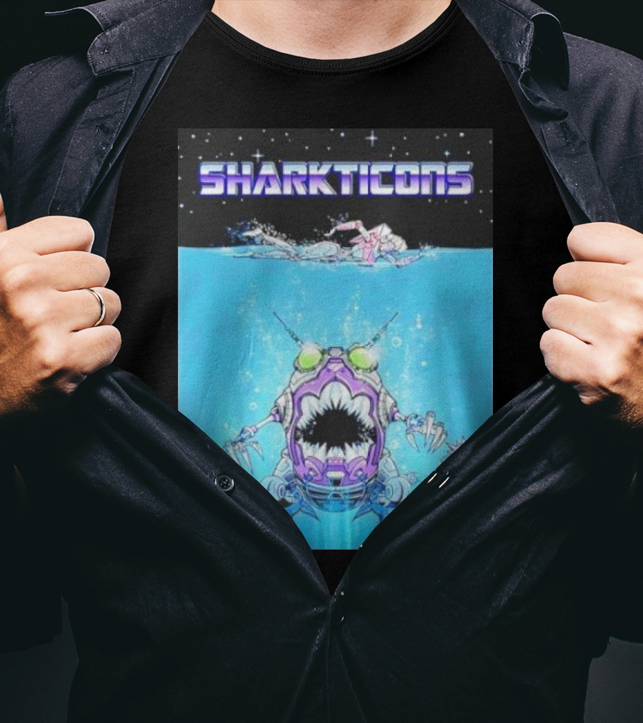 Sharkticons Underwater Robot Monsters T-Shirt