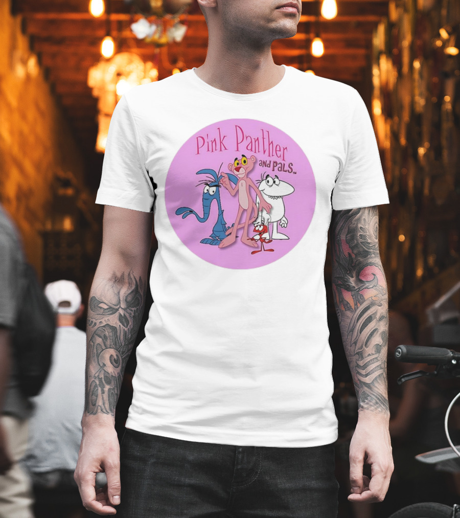 Pink Panther And Pals Circle Cartoons T-Shirt