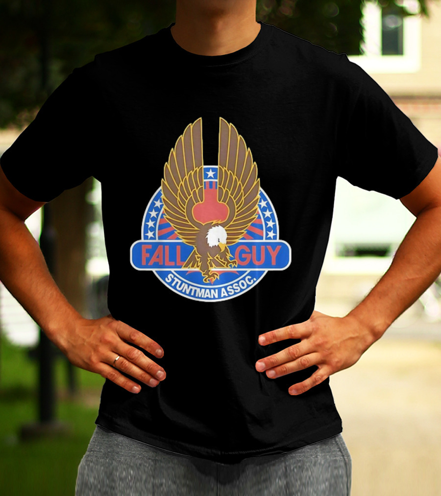 Fall Guy Stuntman Assoc Bald Eagle Emblem T-Shirt
