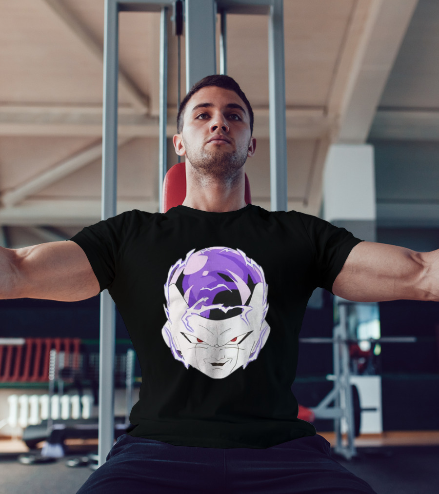 Frieza Dragon Ball Face With Purple Accents T-Shirt