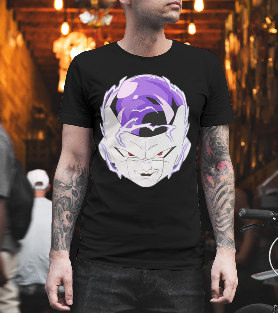 Frieza Dragon Ball Face With Purple Accents T-Shirt