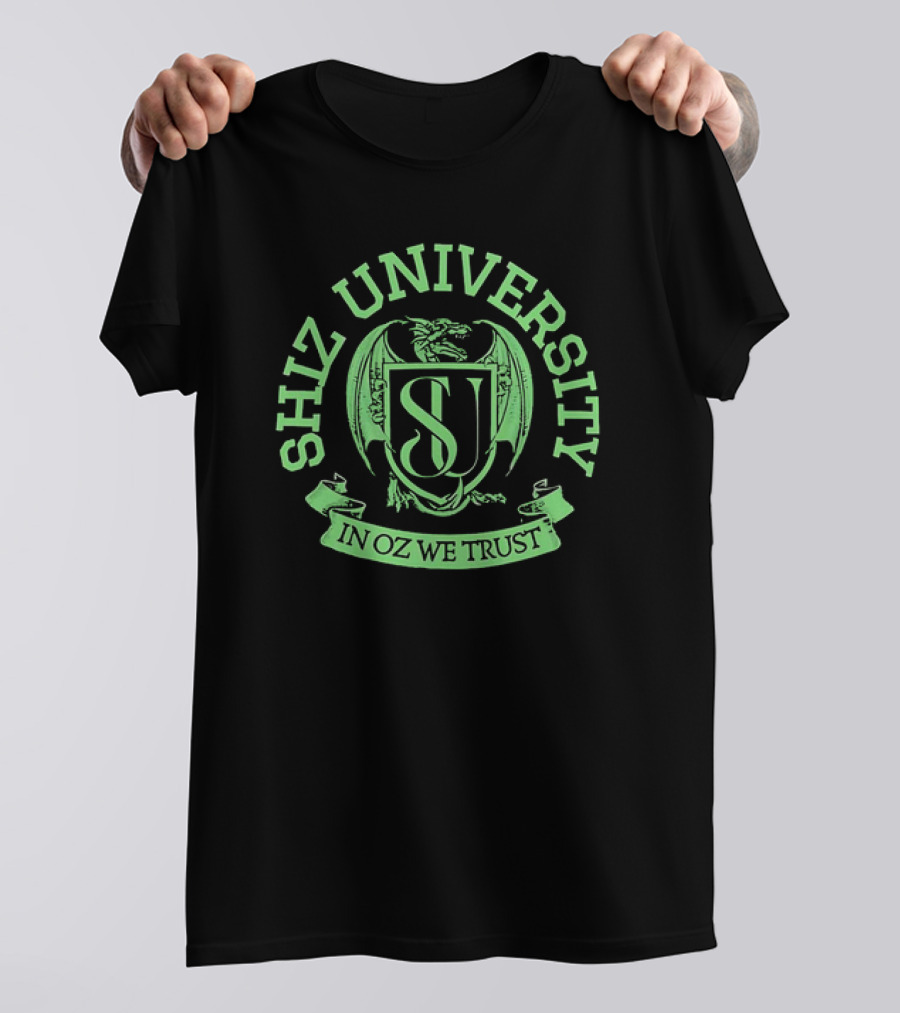 Shiz University In Oz We Trust Dragon Emblem T-Shirt