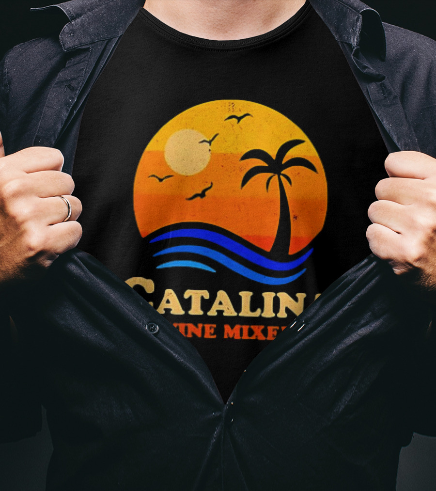Step Brothers Catalina Wine Mixer Vintage Sunset Palm Island T-Shirt