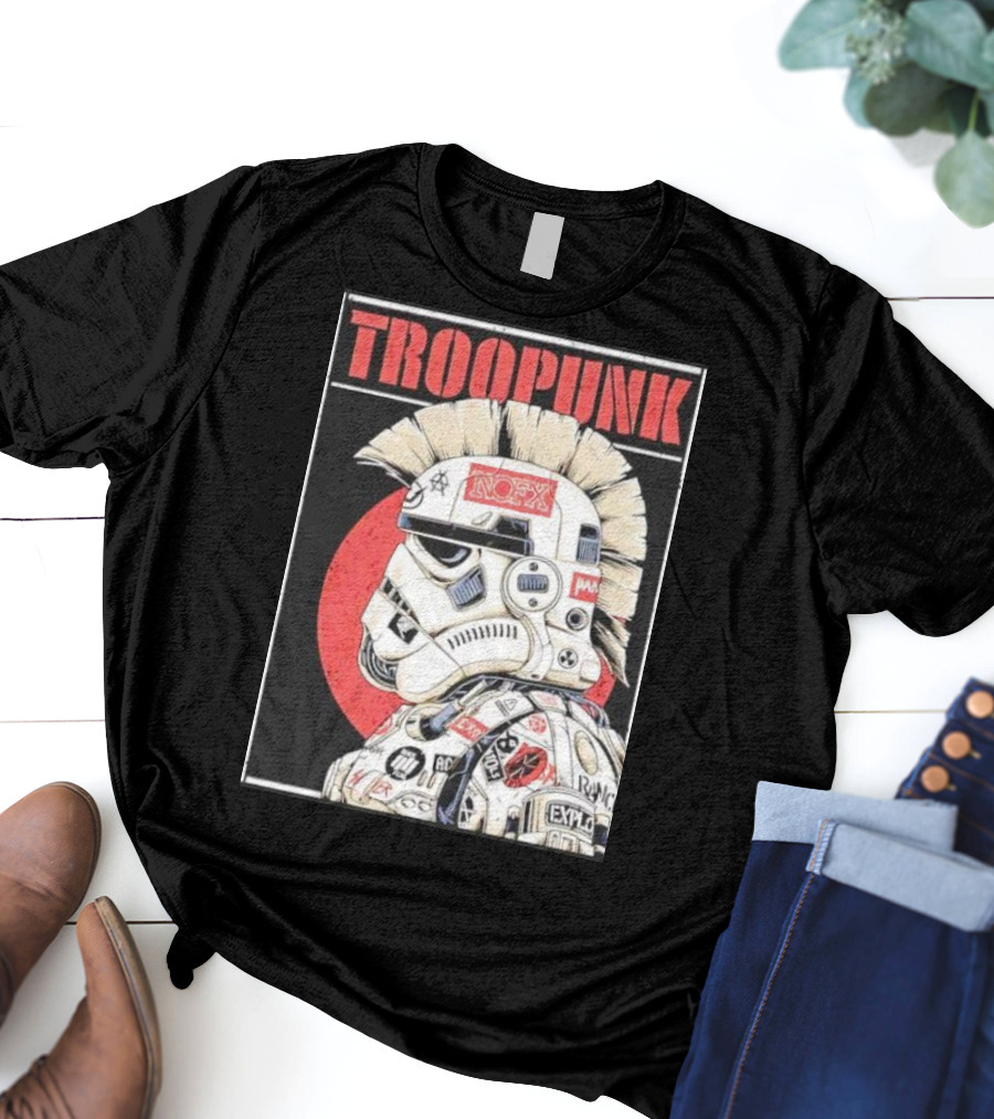 TROOPUNK NOFX Punk Rock Star Wars Stormtrooper T-Shirt