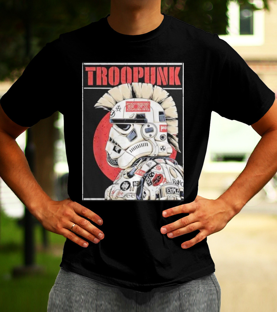 TROOPUNK NOFX Punk Rock Star Wars Stormtrooper T-Shirt