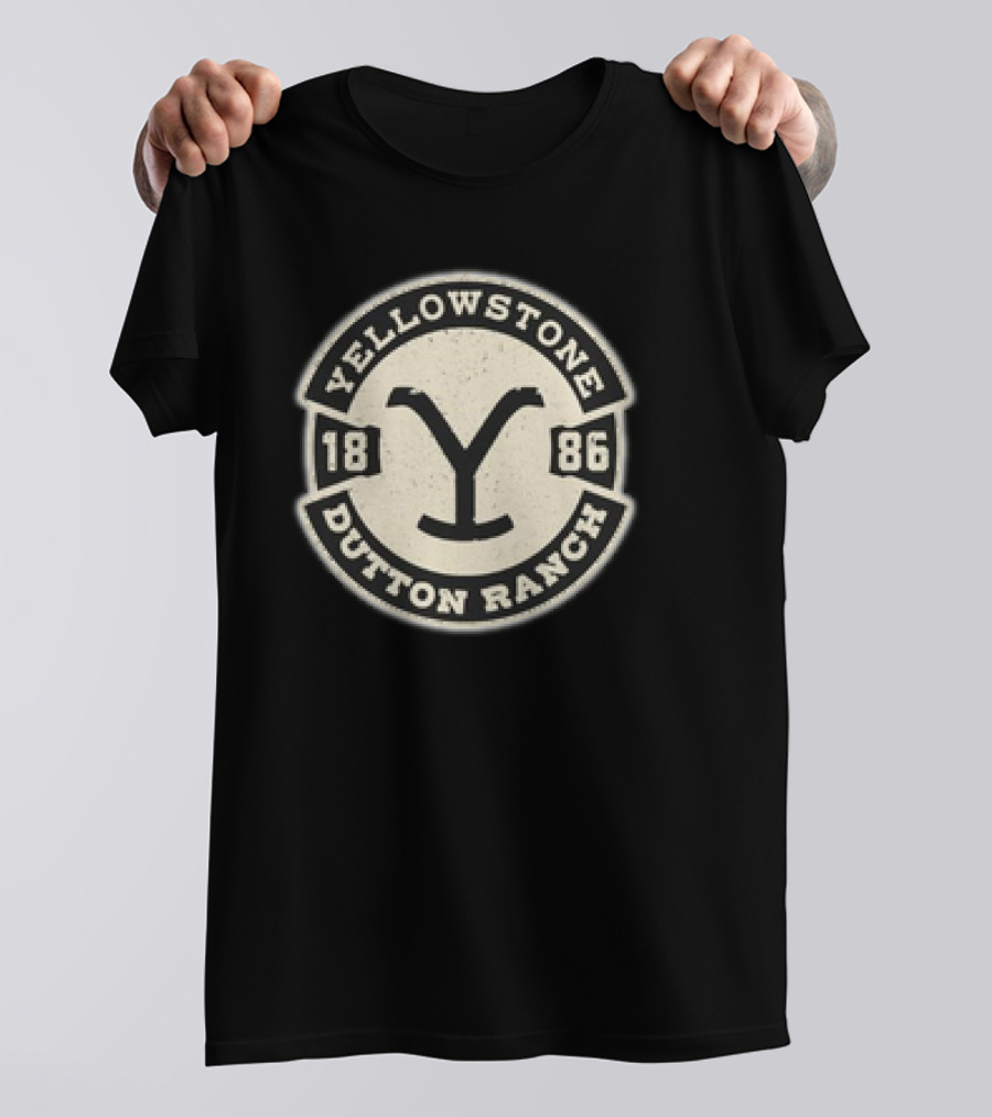 Yellowstone Dutton Ranch 1886 Badge Retro T-Shirt