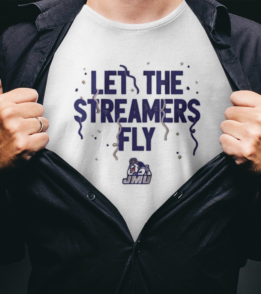 James Madison Dukes Let The Streamers Fly JMU Football Vintage T-Shirt
