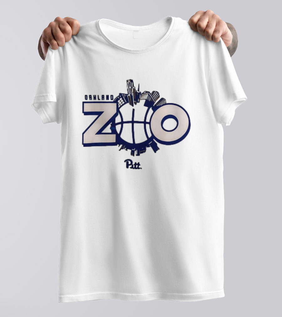 Pitt Oakland Zoo Basketball Skyline T-Shirt