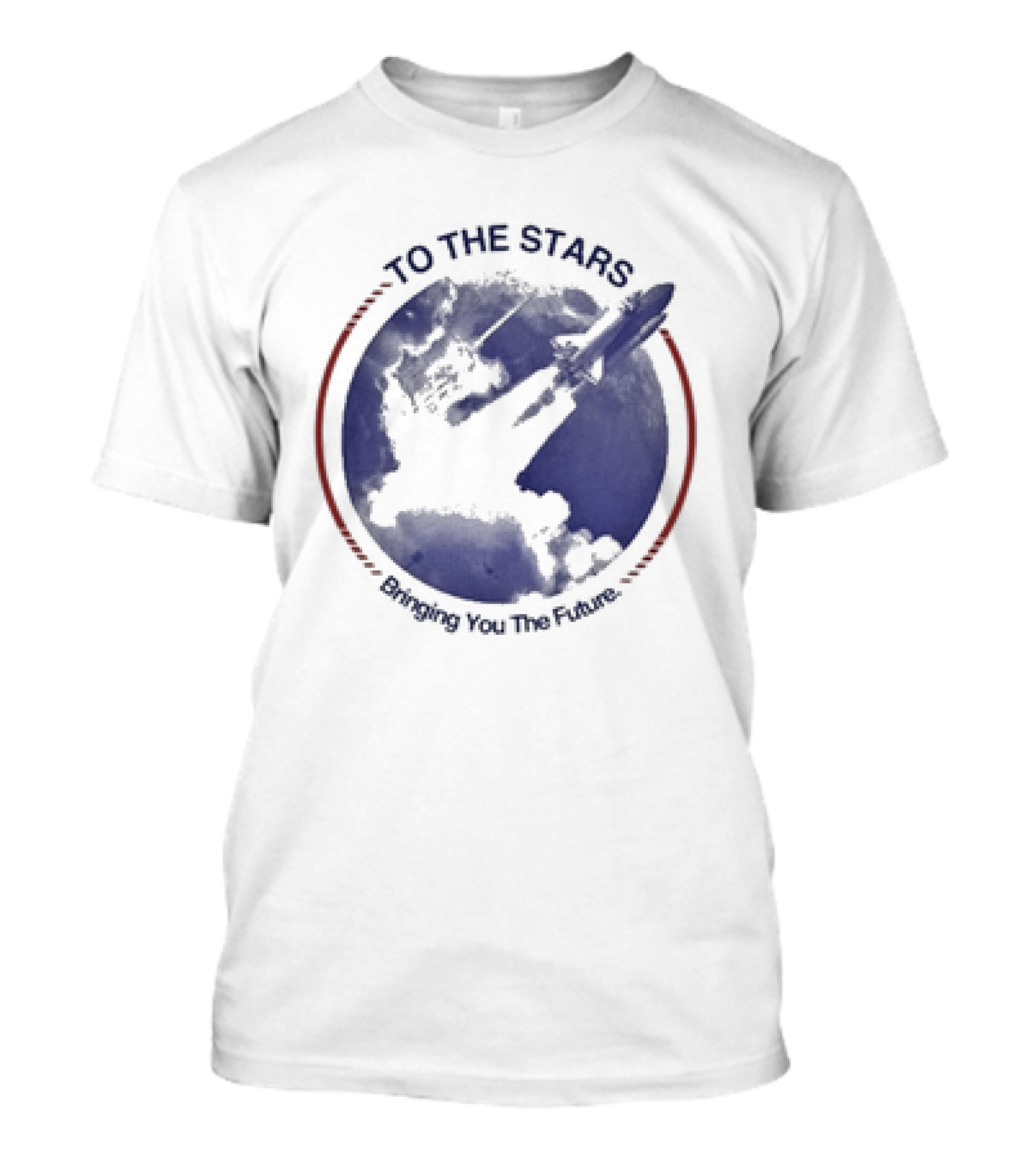 To The Stars Bringing You The Future Rocket Launch T-Shirt