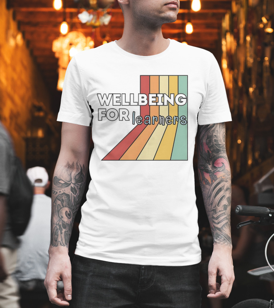 WELLBEING FOR LEARNERS Rainbow Stripes T-Shirt