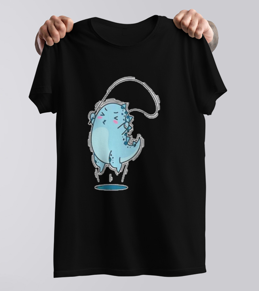Dino Jumping Rope Adorable Cartoon T-Shirt