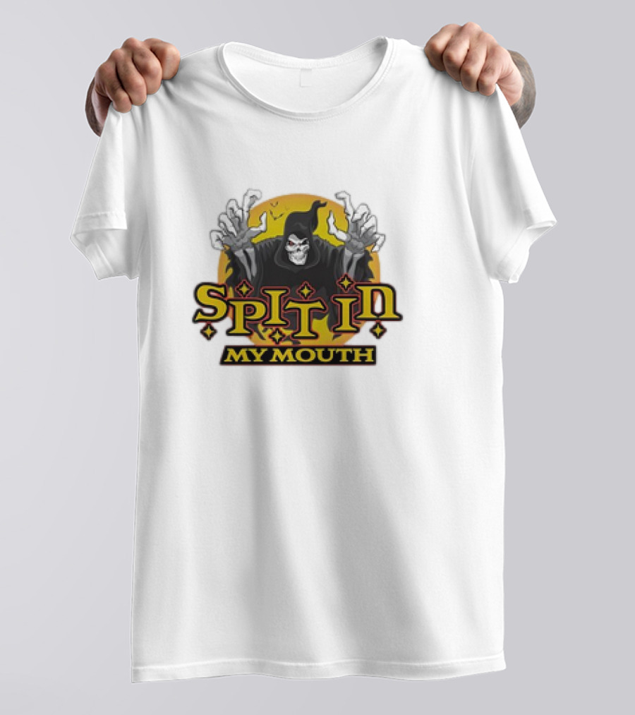 Death Spit In My Mouth Cartoon Retro T-Shirt