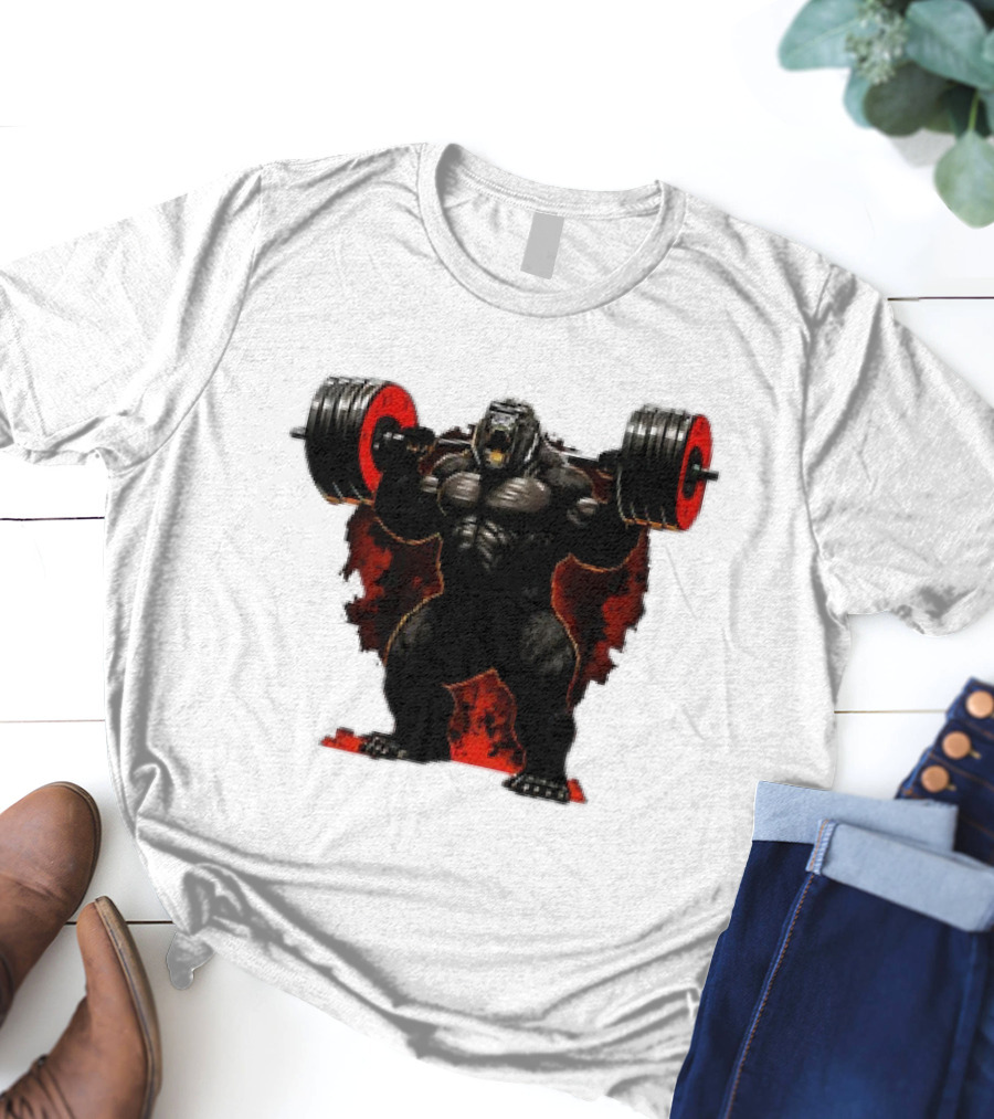 Gorilla Workout Beast Lifting Power Weights Gym T-Shirt