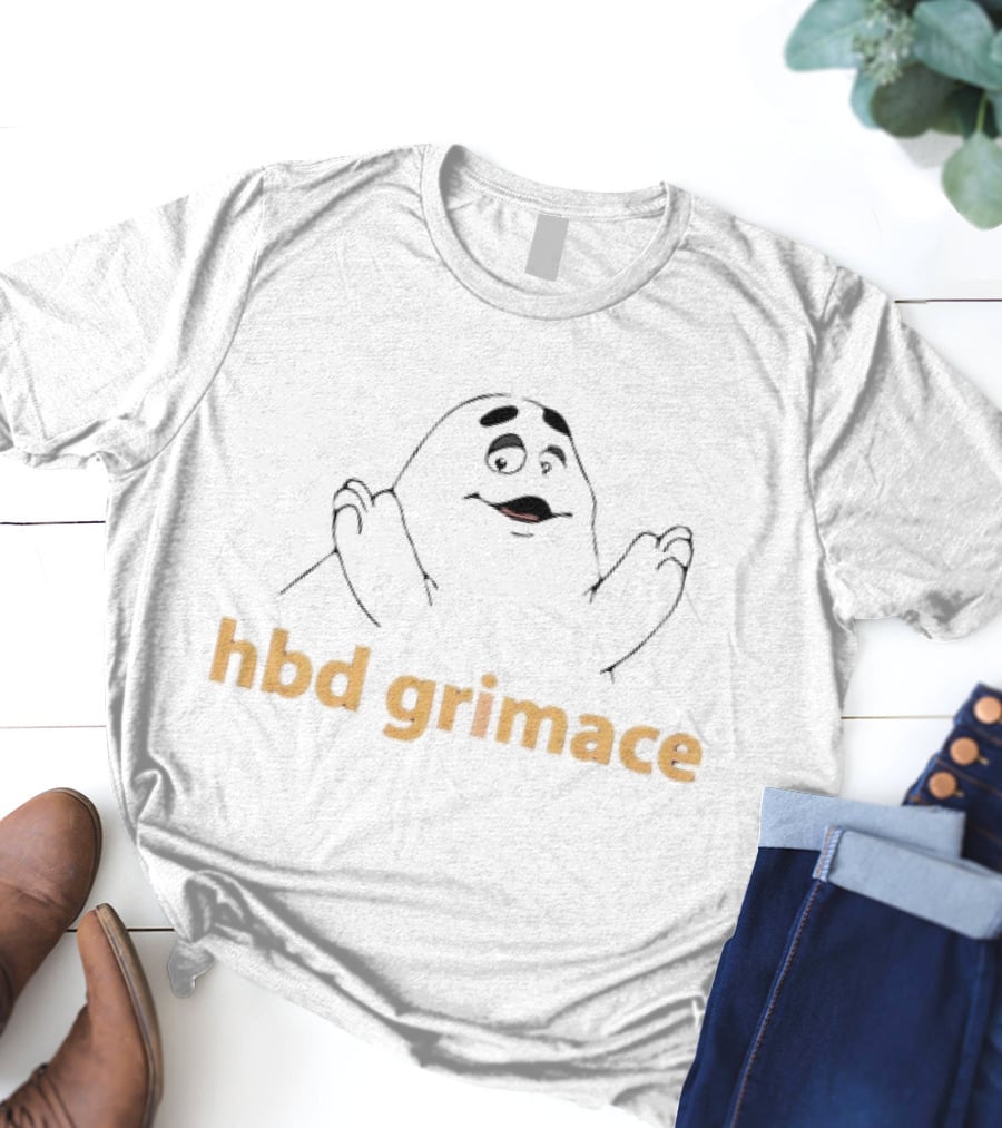 Hbd Grimace Birthday Celebration McDonald's Character T-Shirt
