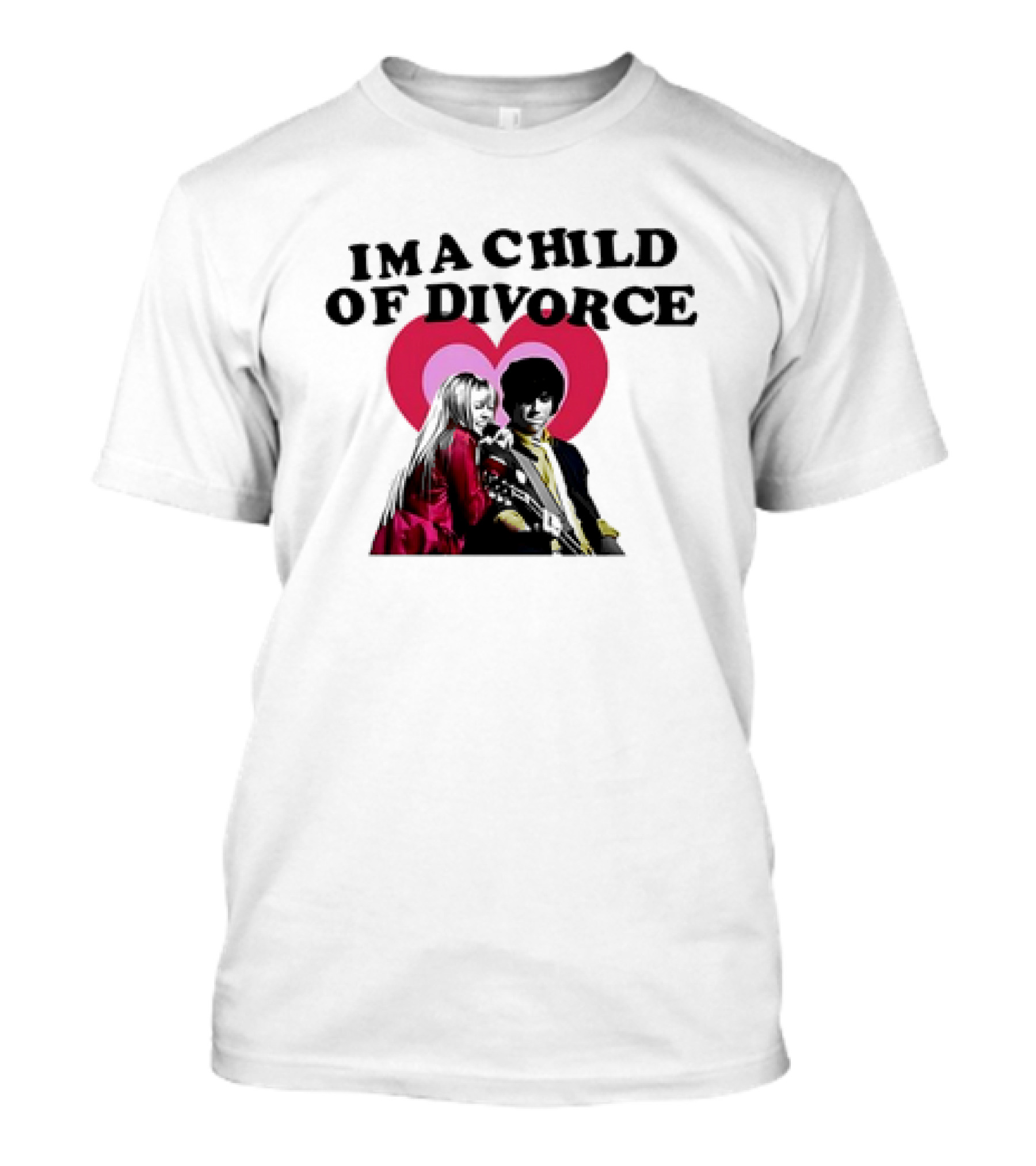 Nick Jonas Miley Cyrus I'm A Child Of Divorce Love Hearts T-Shirt