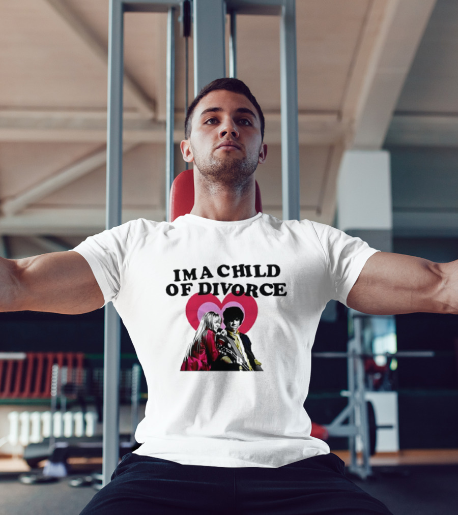 Nick Jonas Miley Cyrus I'm A Child Of Divorce Love Hearts T-Shirt