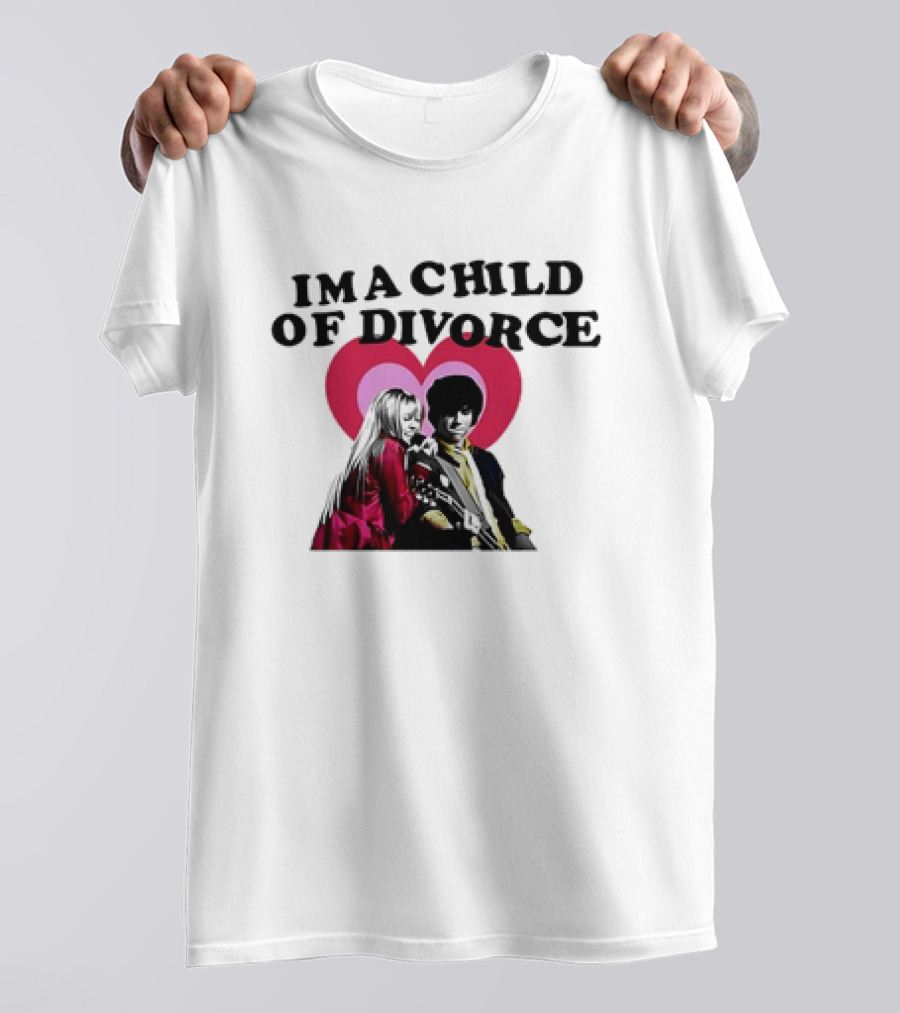 Nick Jonas Miley Cyrus I'm A Child Of Divorce Love Hearts T-Shirt