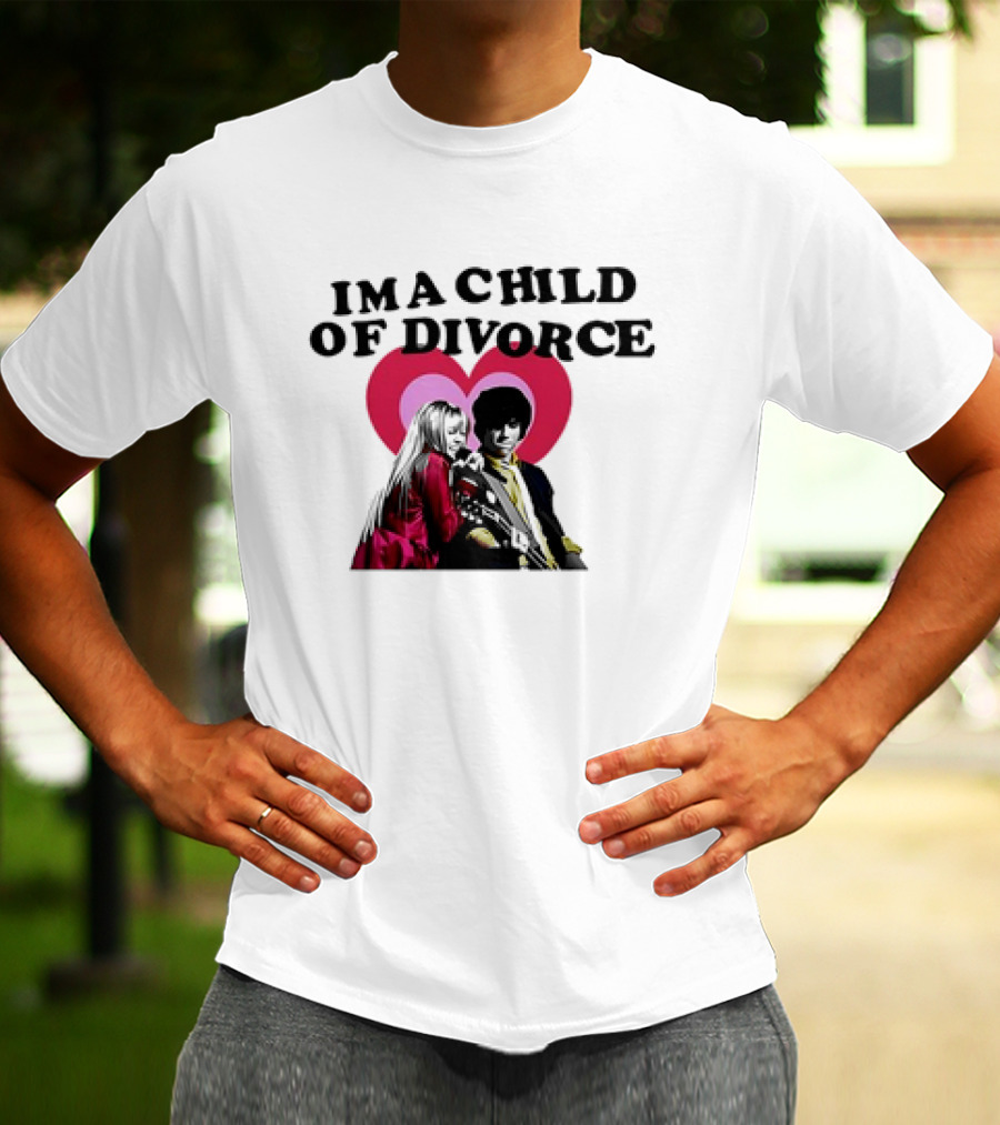 Nick Jonas Miley Cyrus I'm A Child Of Divorce Love Hearts T-Shirt