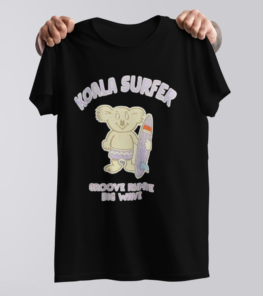 Koala Surfer Grooverhyme Big Wave T-Shirt