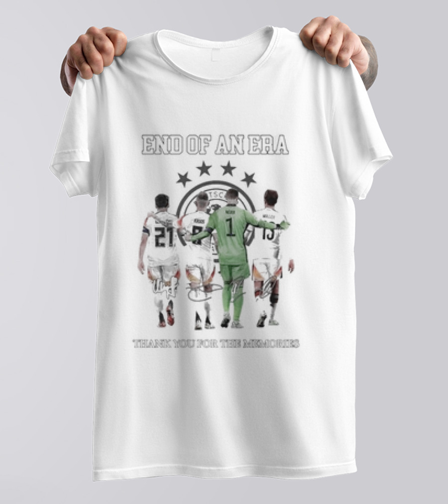 Germany National Football Team End Of An Era Thank You For The Memories T-Shirt
