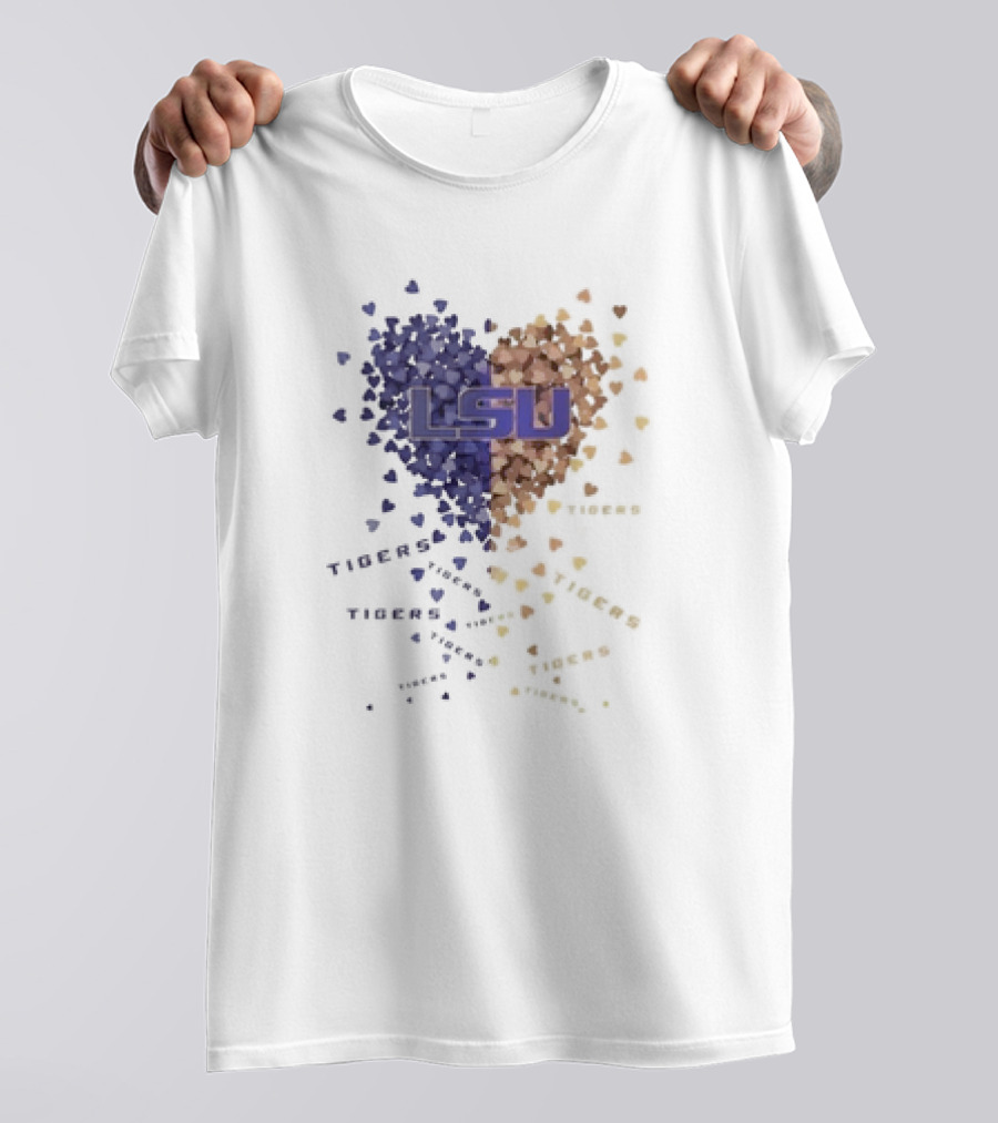 LSU Tigers Heart Of Passion In Purple And Gold T-Shirt