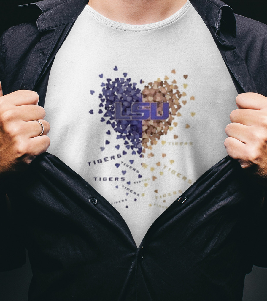 LSU Tigers Heart Of Passion In Purple And Gold T-Shirt