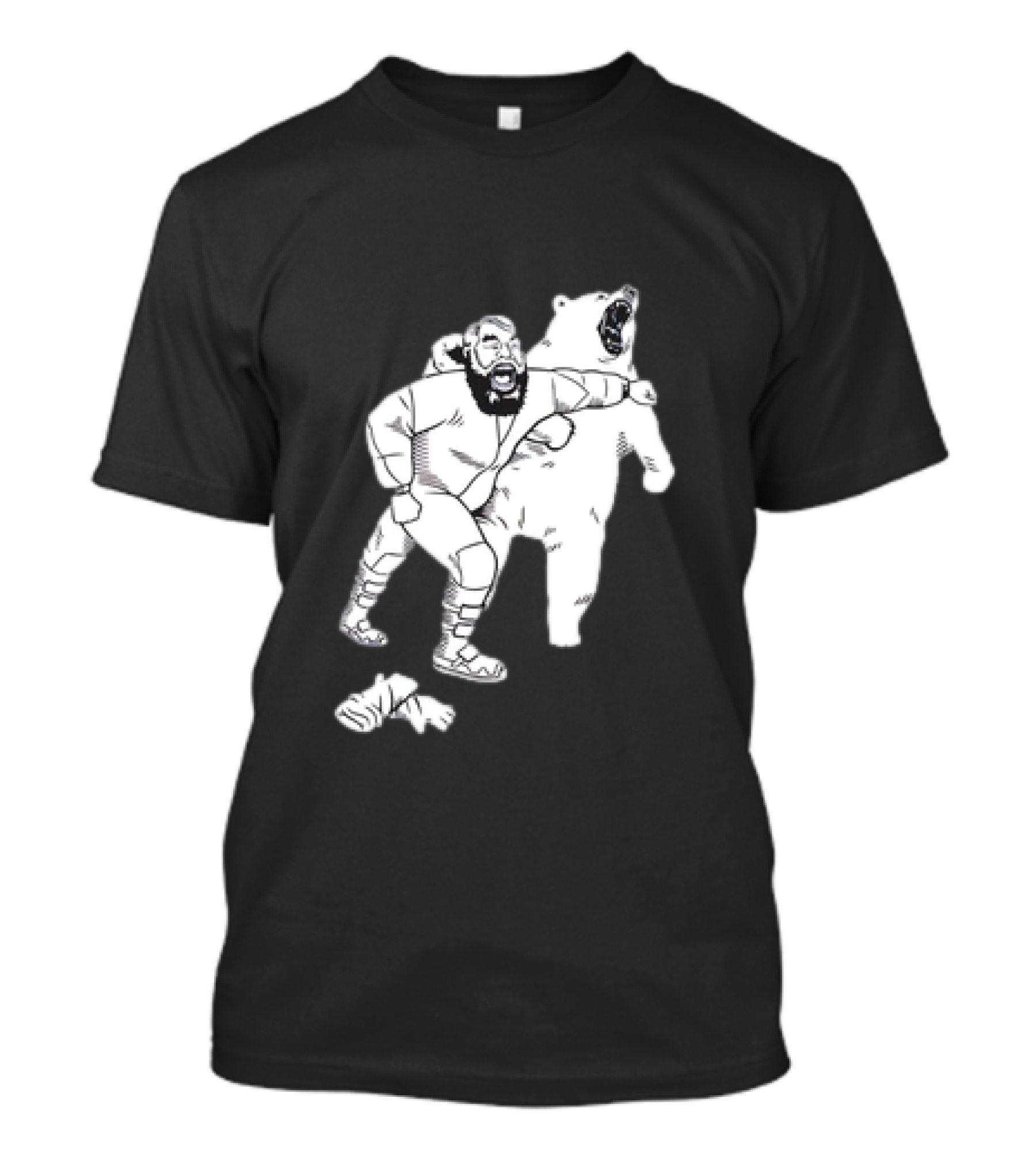Brian The Bear Wrestling Match Showdown T-Shirt