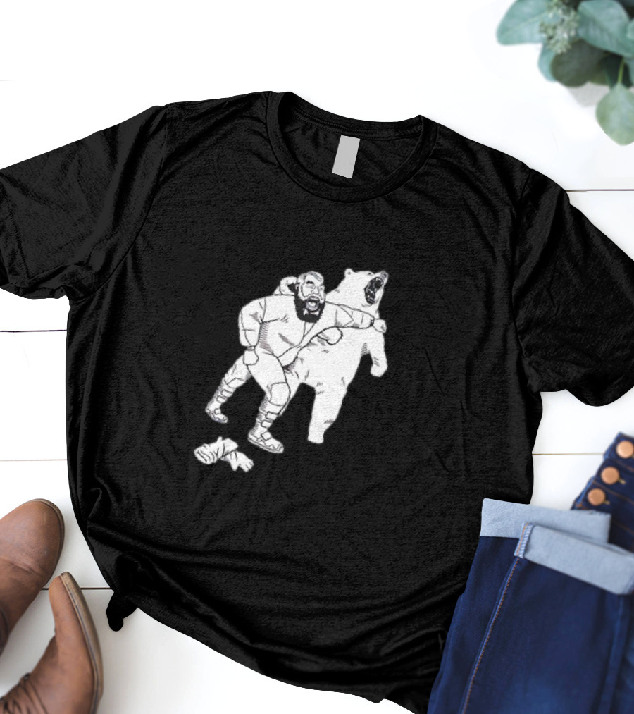Brian The Bear Wrestling Match Showdown T-Shirt