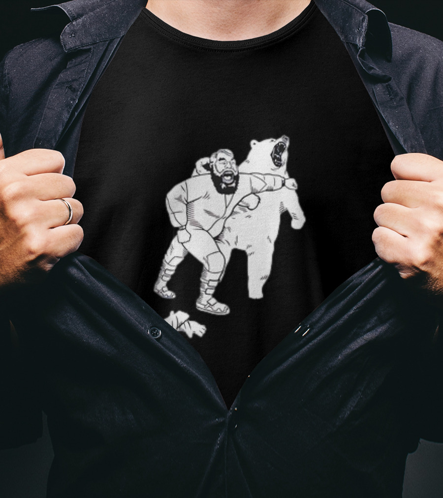 Brian The Bear Wrestling Match Showdown T-Shirt