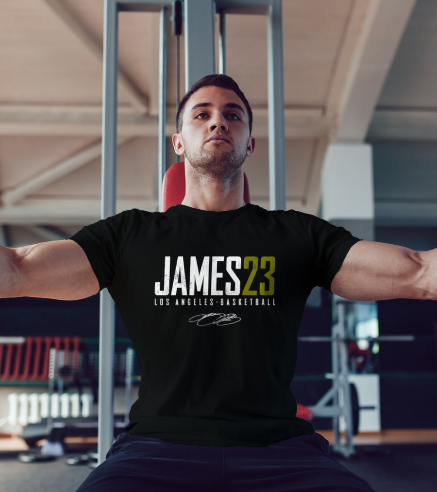 LeBron James Los Angeles Basketball James23 Signature T-Shirt