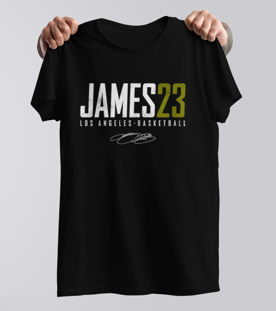 LeBron James Los Angeles Basketball James23 Signature T-Shirt