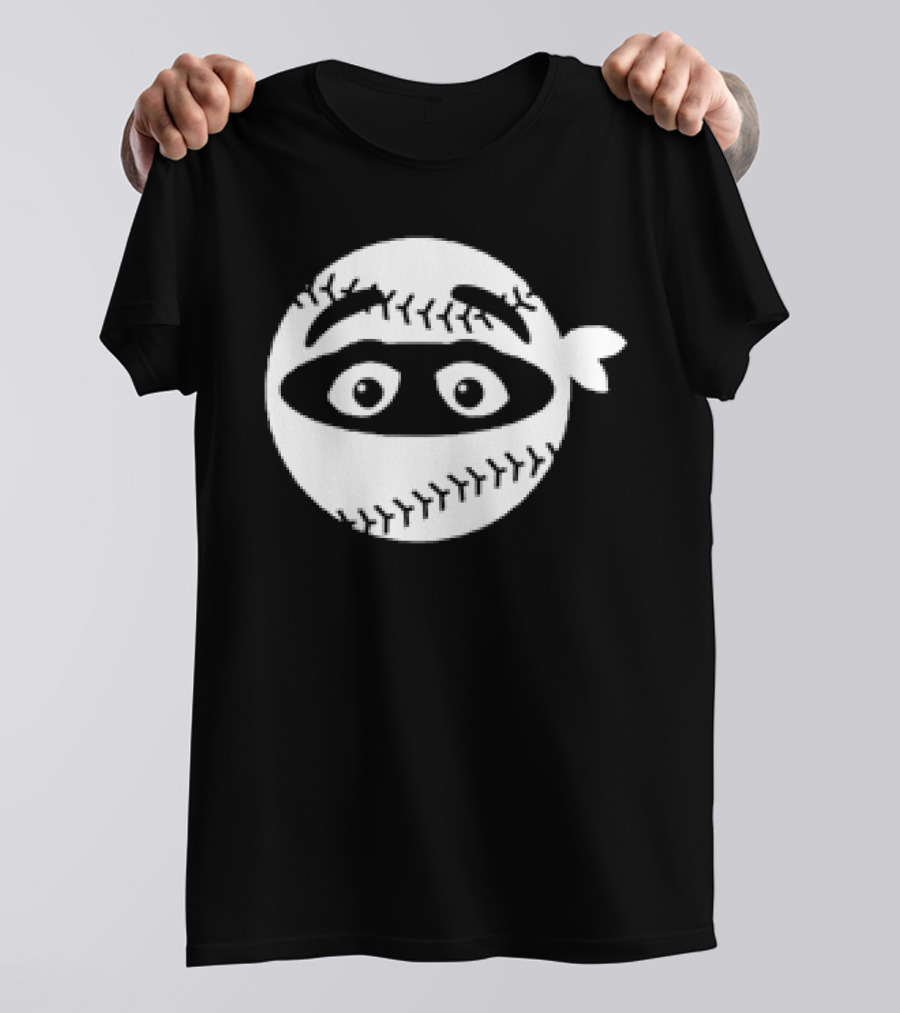 New York Mets Baseball Pitching Ninja Grimace T-Shirt