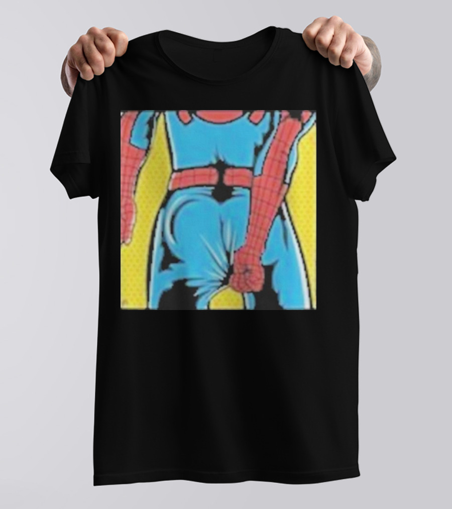 Spider-Man Suit Tightness Issue Visual Pop T-Shirt