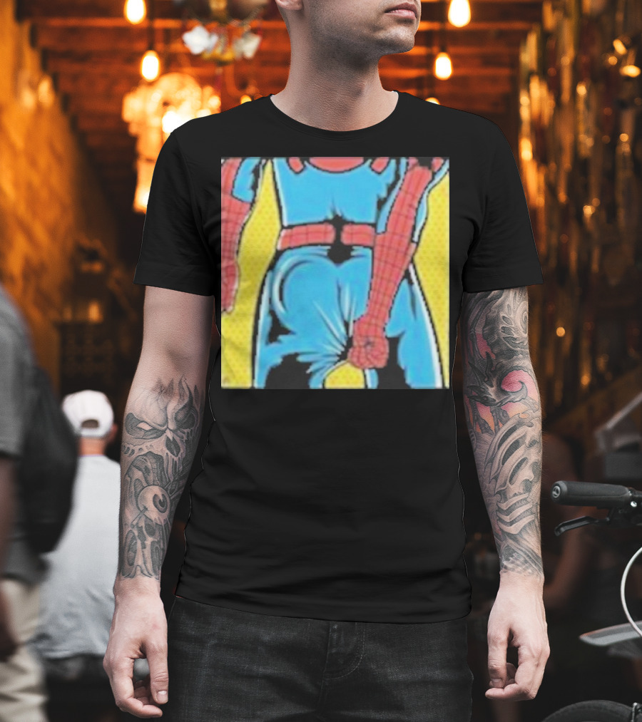 Spider-Man Suit Tightness Issue Visual Pop T-Shirt