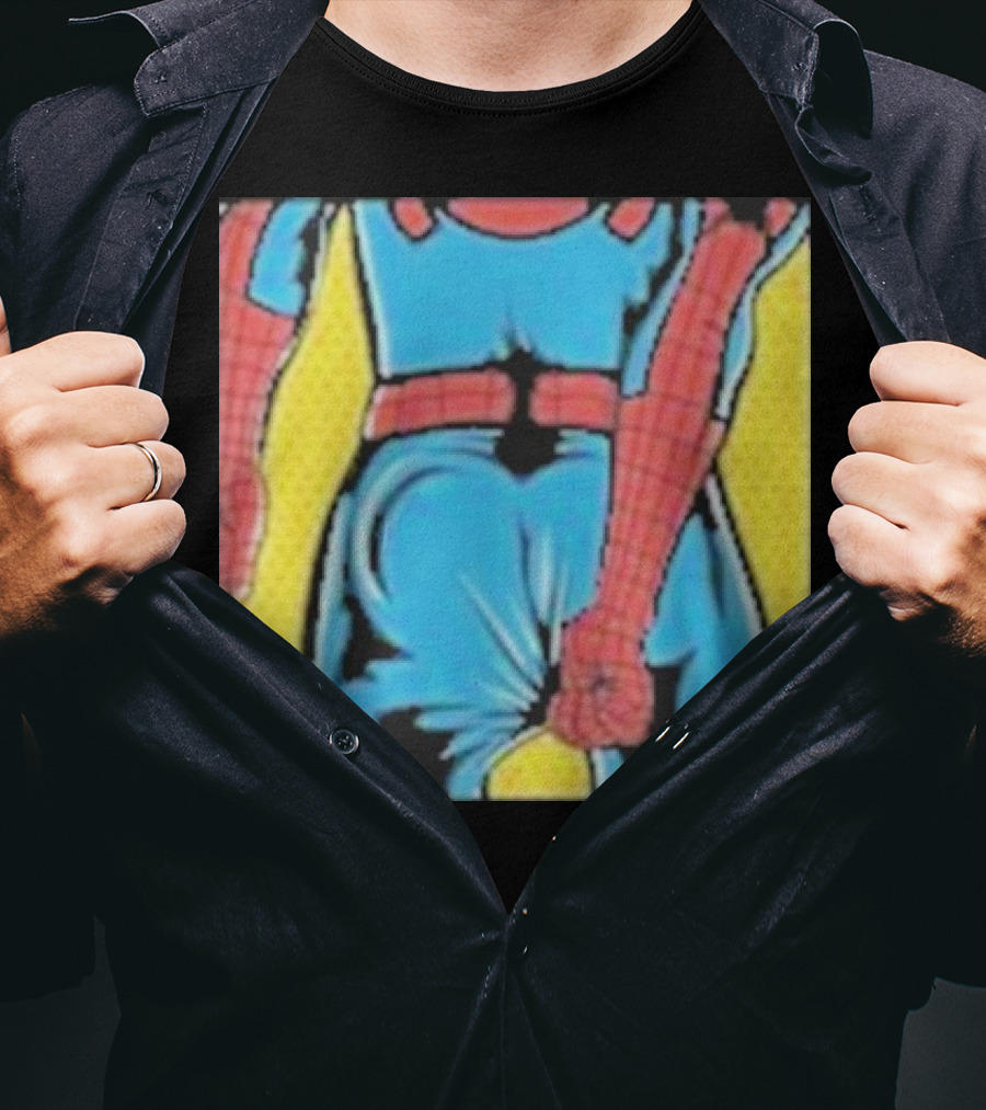 Spider-Man Suit Tightness Issue Visual Pop T-Shirt