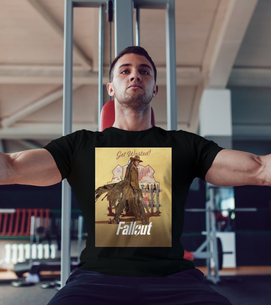 Get Wasted Fallout Series Western Theme Premieres April 12 On Prime Video T-Shirt