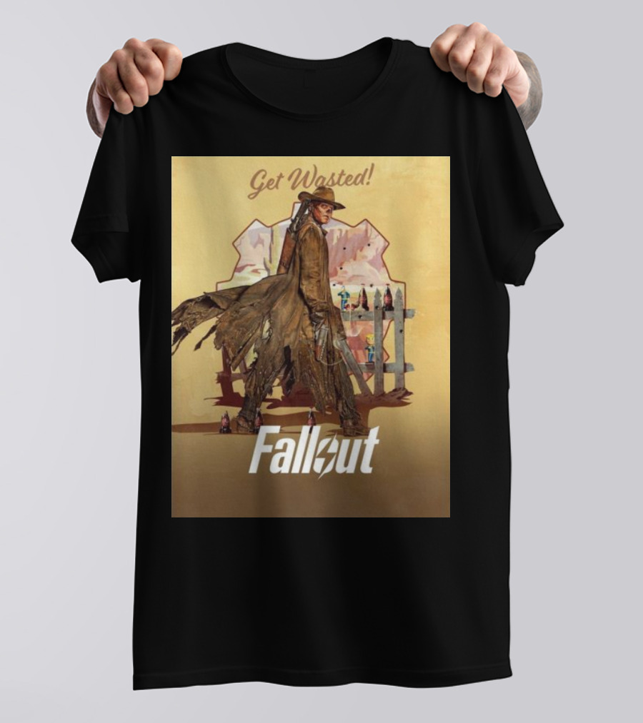 Get Wasted Fallout Series Western Theme Premieres April 12 On Prime Video T-Shirt