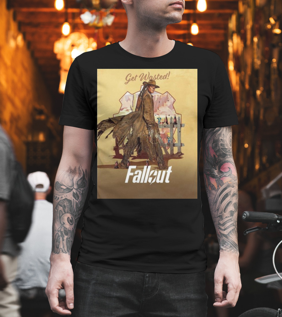 Get Wasted Fallout Series Western Theme Premieres April 12 On Prime Video T-Shirt
