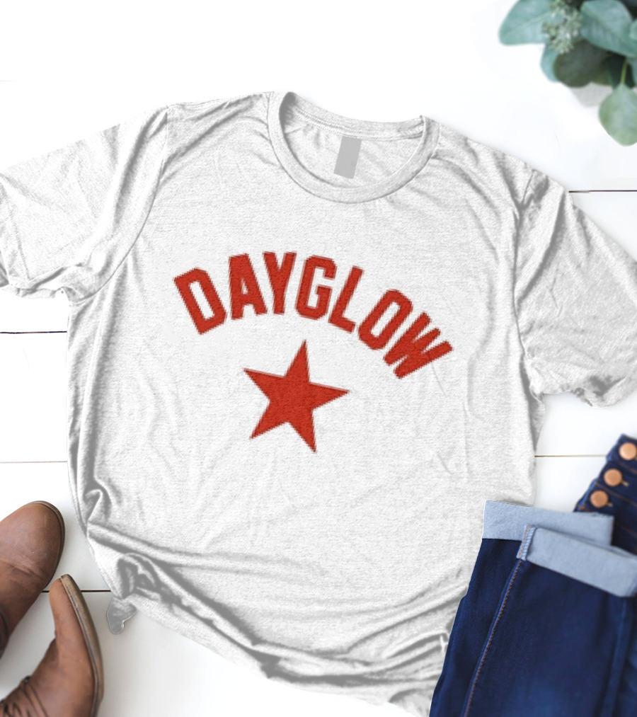 Dayglow Red Star White T-Shirt