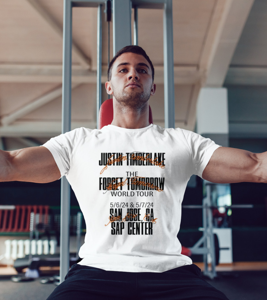 Justin Timberlake San Jose SAP Center Forget Tomorrow World Tour T-Shirt